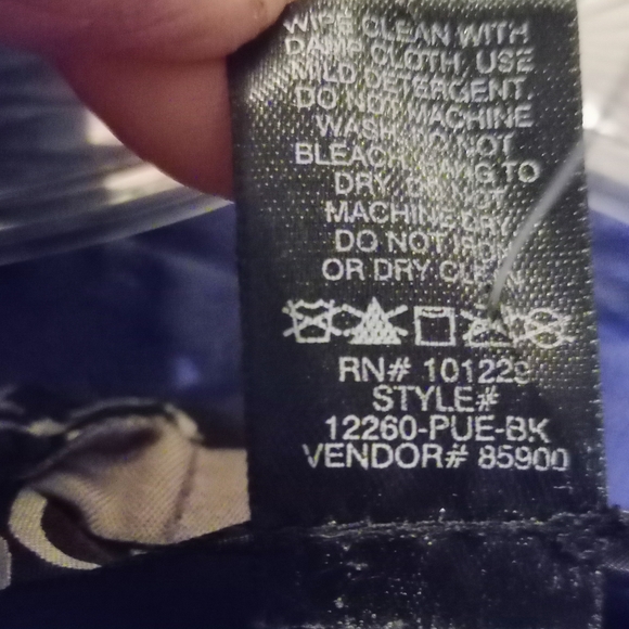 Cropped MOTO Style Jacket w Sheer Sleeves sz. M Blue‎ Faux Leather - Picture 10 of 15